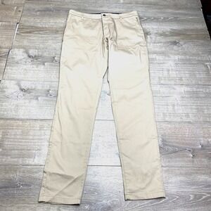 Birddogs Pants Mens 36x36 Khaki Stretch Chino Golf Casual Lined Performance